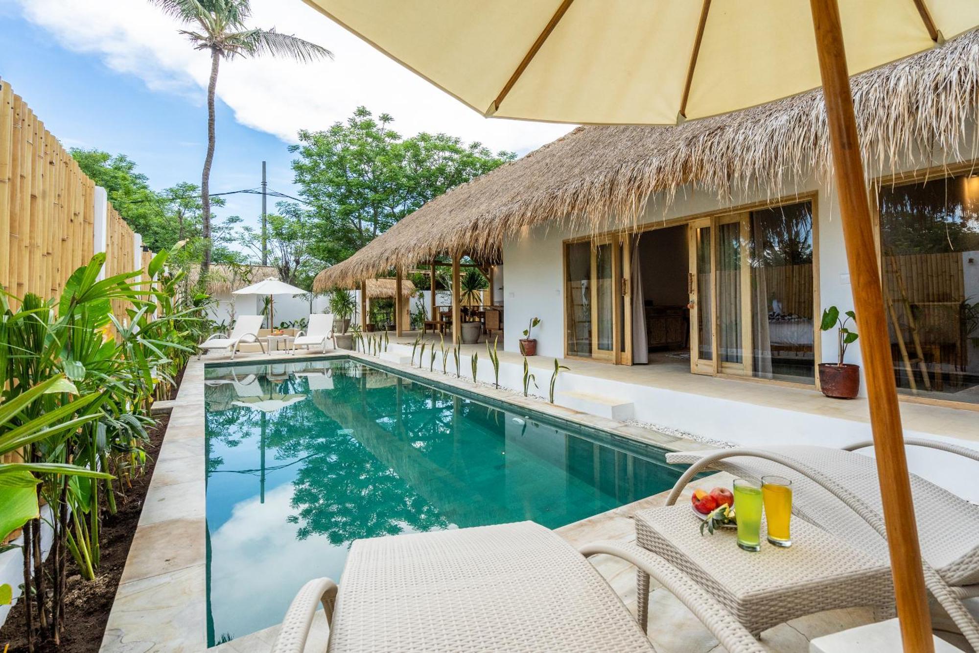 Villa Kelapa Kucing Gili Air Exteriör bild