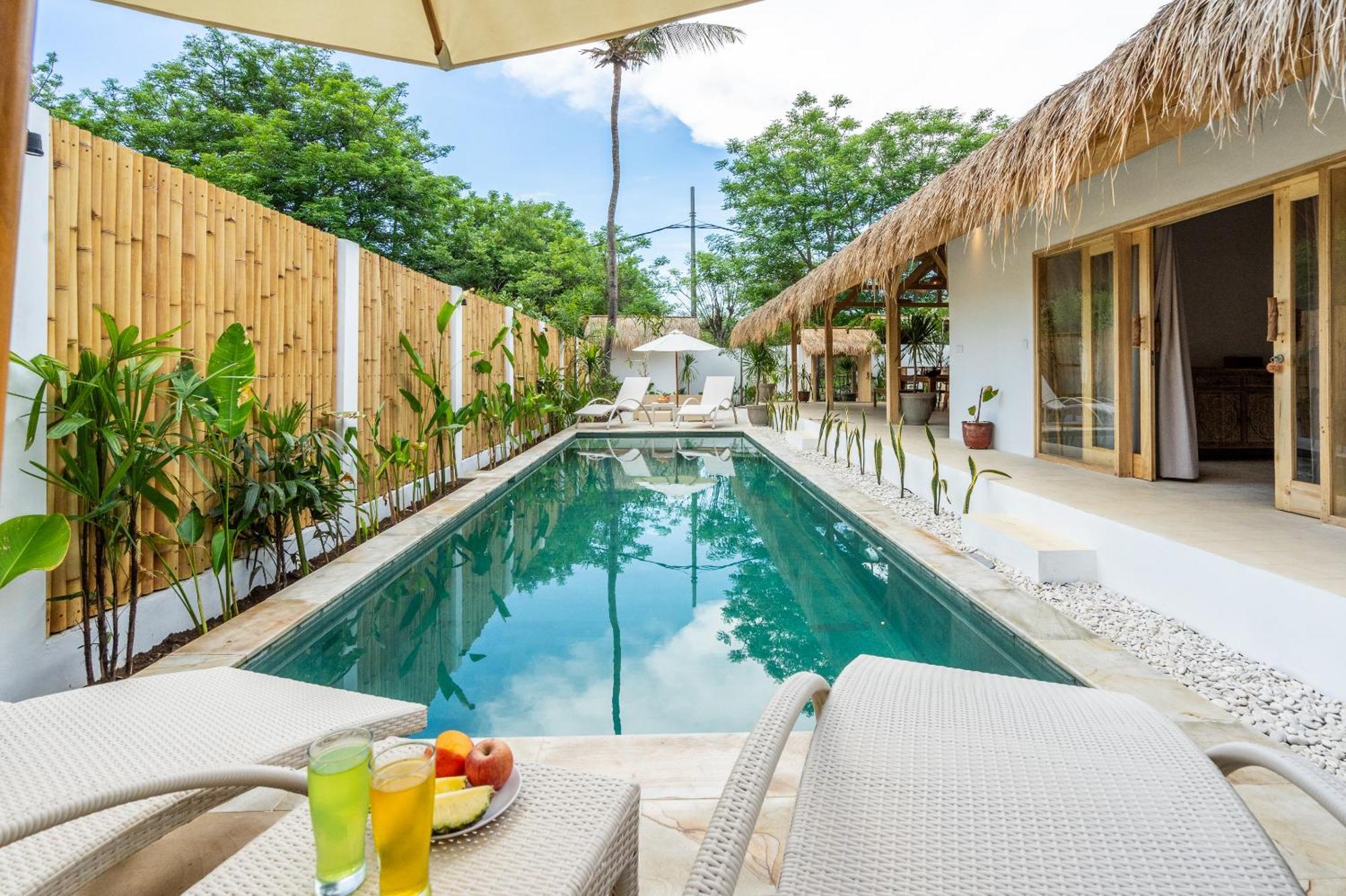 Villa Kelapa Kucing Gili Air Exteriör bild
