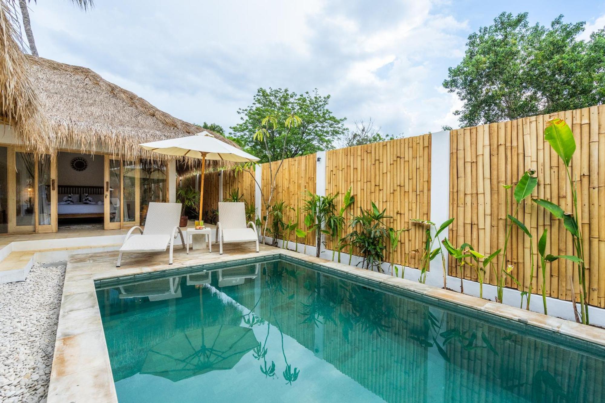 Villa Kelapa Kucing Gili Air Exteriör bild