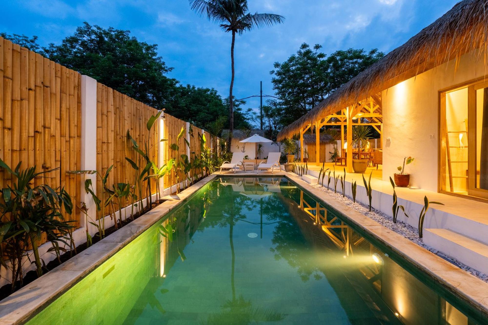 Villa Kelapa Kucing Gili Air Exteriör bild