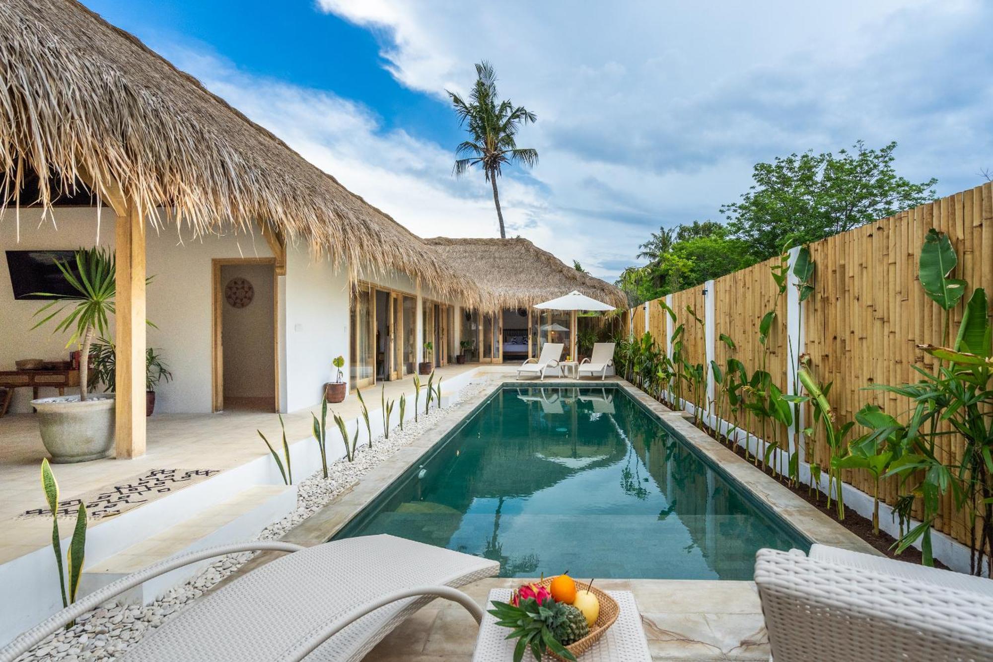 Villa Kelapa Kucing Gili Air Exteriör bild