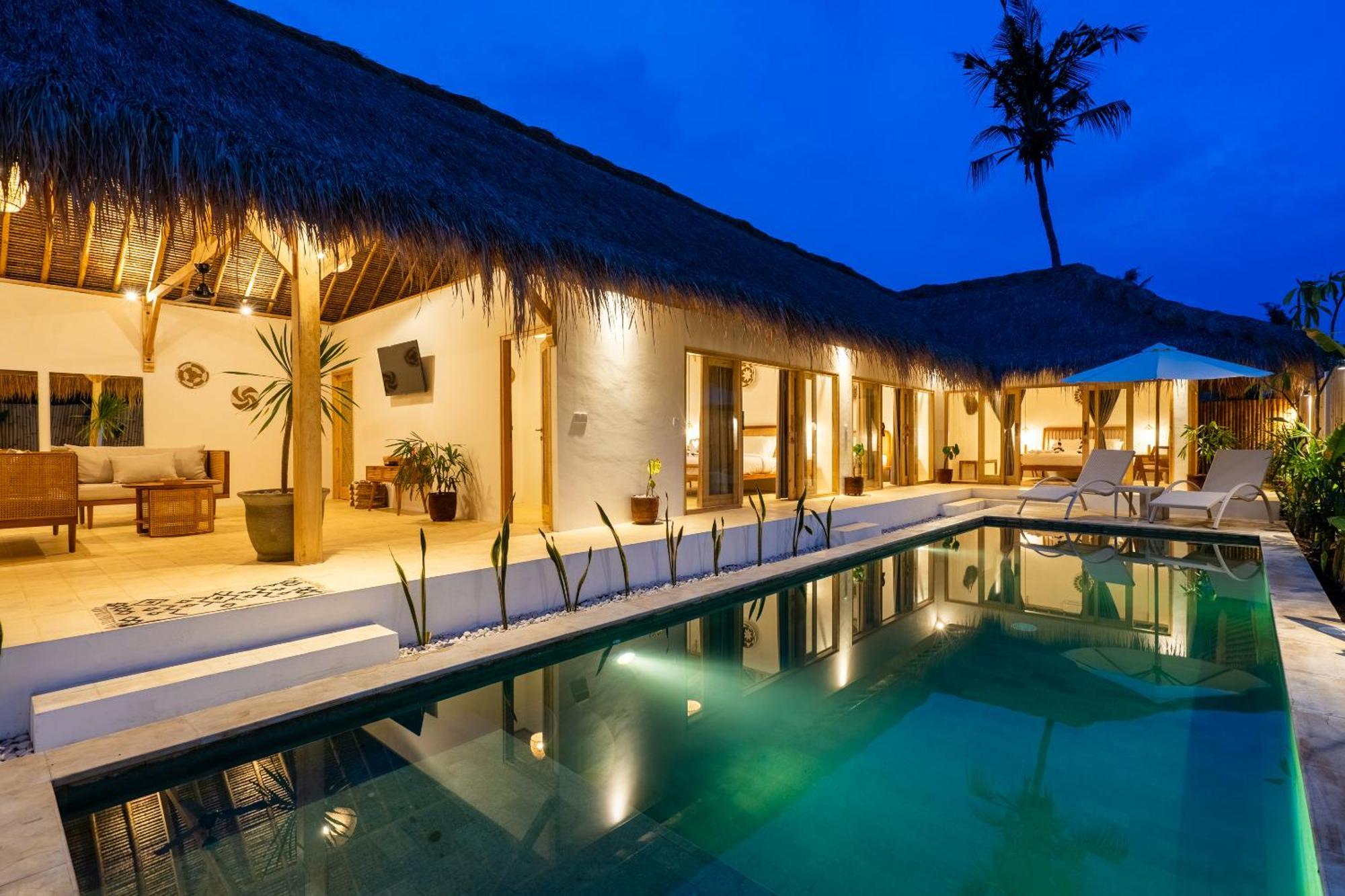Villa Kelapa Kucing Gili Air Exteriör bild