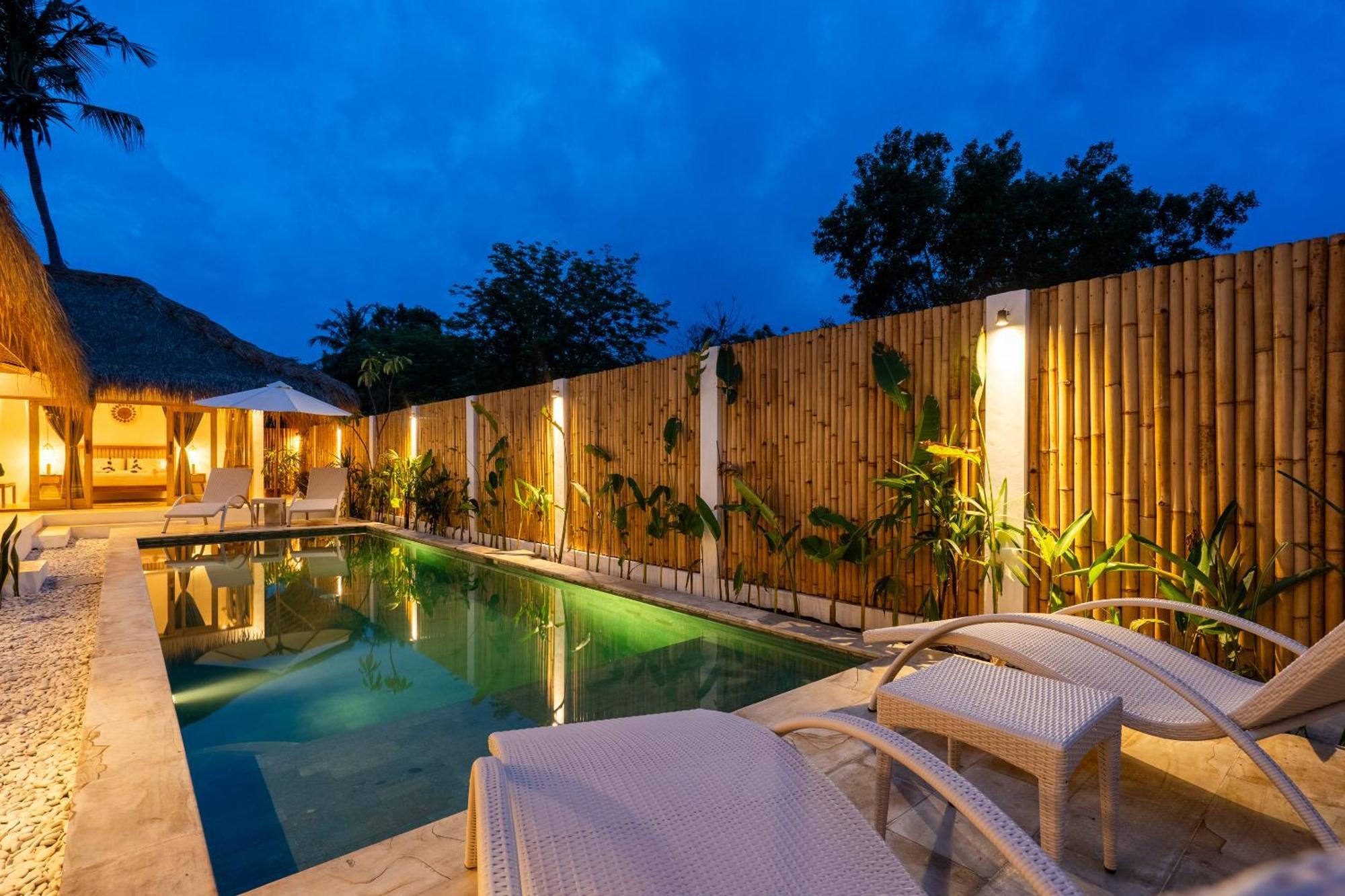 Villa Kelapa Kucing Gili Air Exteriör bild