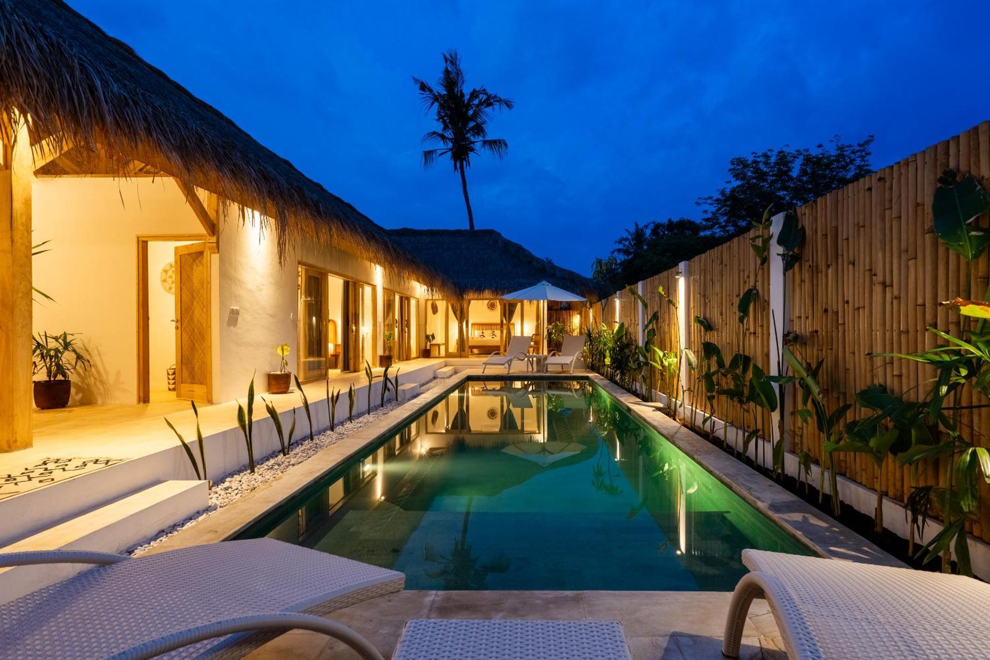 Villa Kelapa Kucing Gili Air Exteriör bild