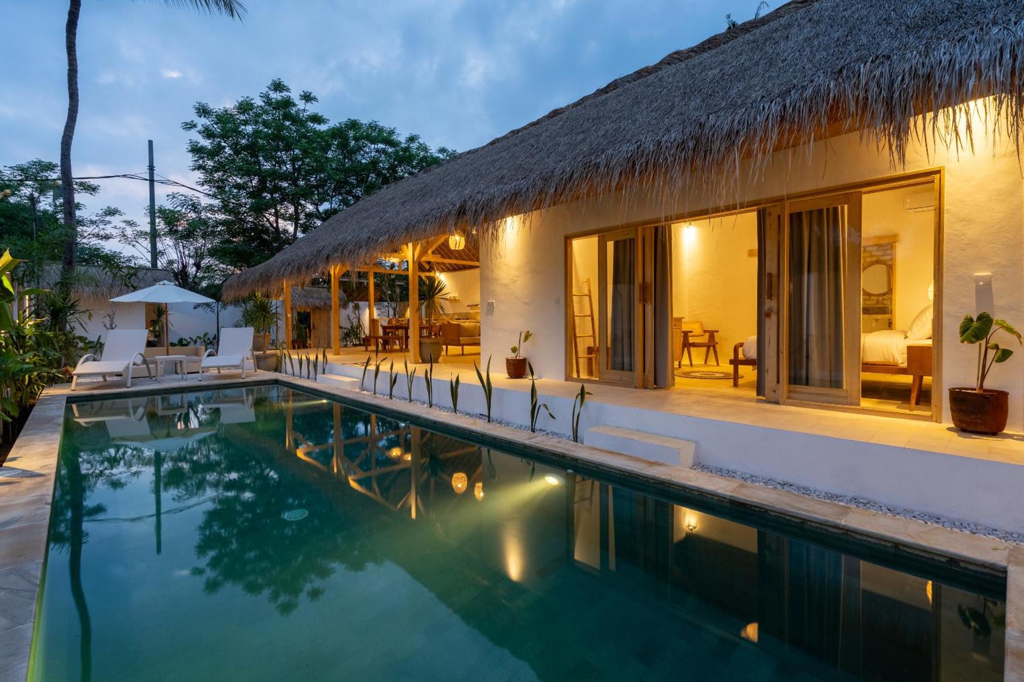 Villa Kelapa Kucing Gili Air Exteriör bild
