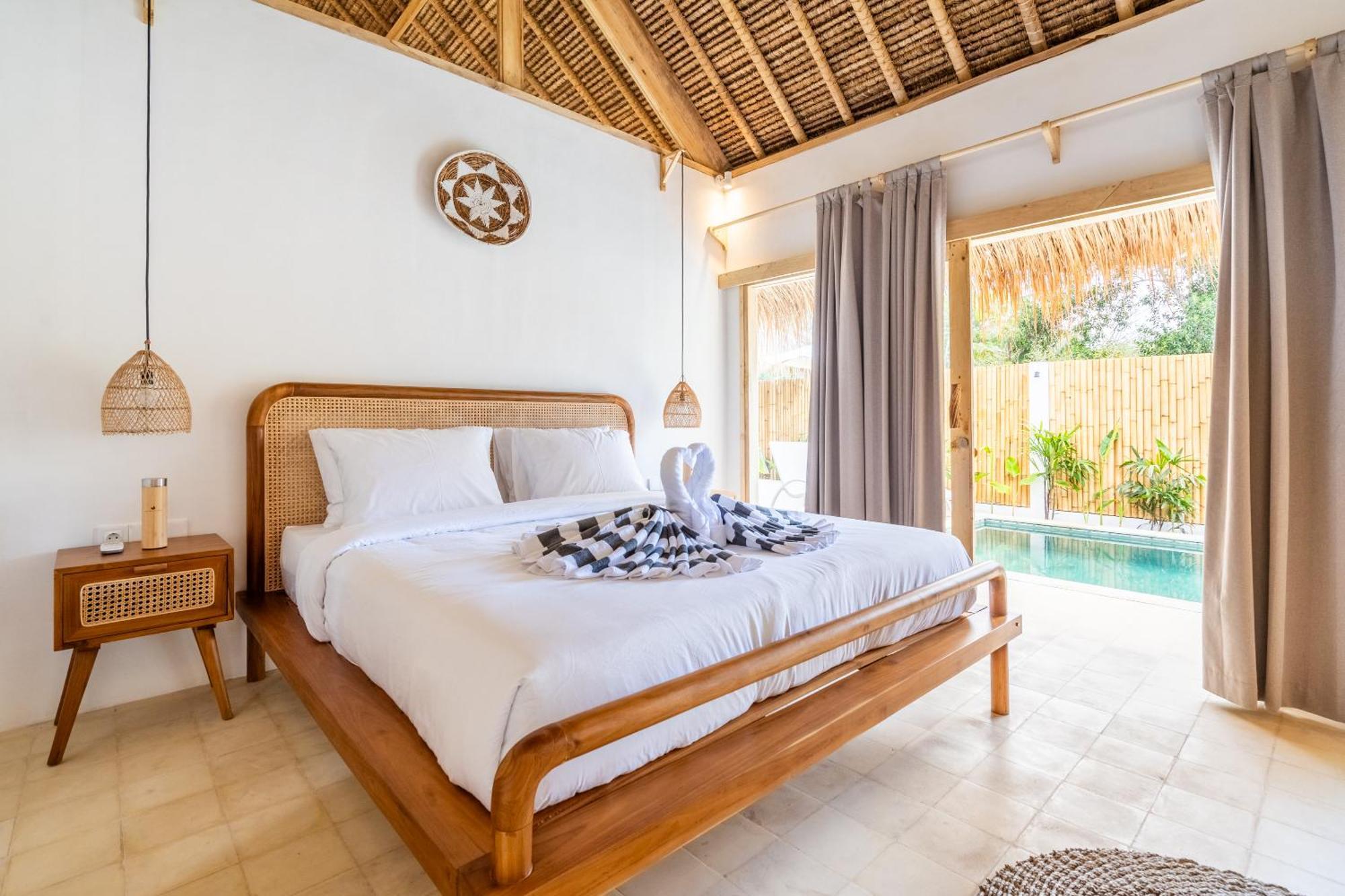 Villa Kelapa Kucing Gili Air Exteriör bild